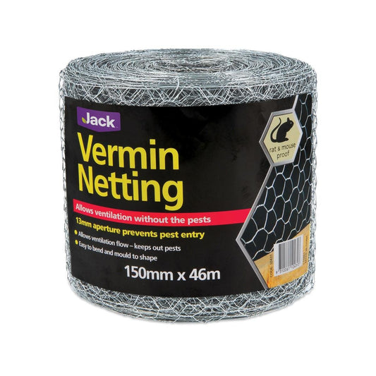 Jack Vermin Mesh 150mm x 13mm x 0.56mm Steel Durable Netting - Auzzistore