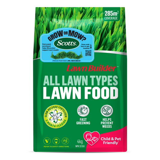 Scotts Lawn Builder Lawn Food 4kg Granular Slow-Release Deep Green - Auzzistore