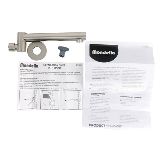 Mondella Bath Swivel Spout - 215mm Reach - Brushed Nickel Finish – view 2