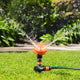 Holman 5 Function Sprinkler on Spike Twin Pack - 25m² Coverage - Adjustable Spray
