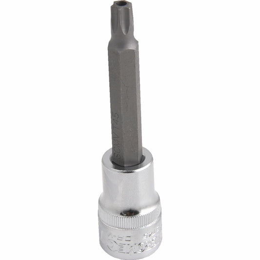 Kincrome Tamperproof Torx Bit Socket T45 100mm Chrome Vanadium Steel - Auzzistore