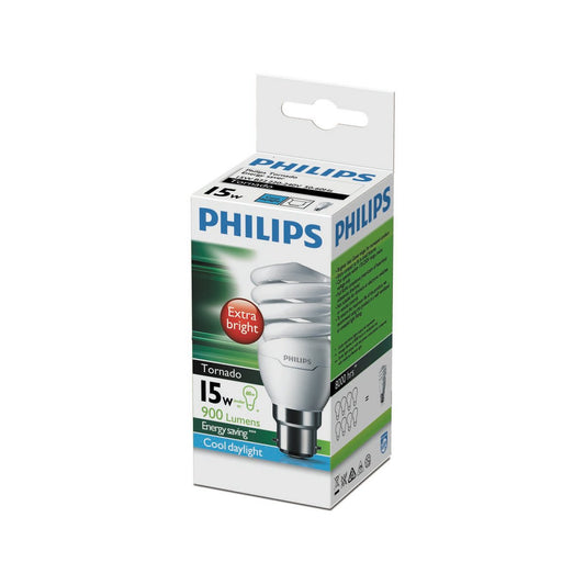 Philips CFL - 15W - Plastic - Cool Daylight B22