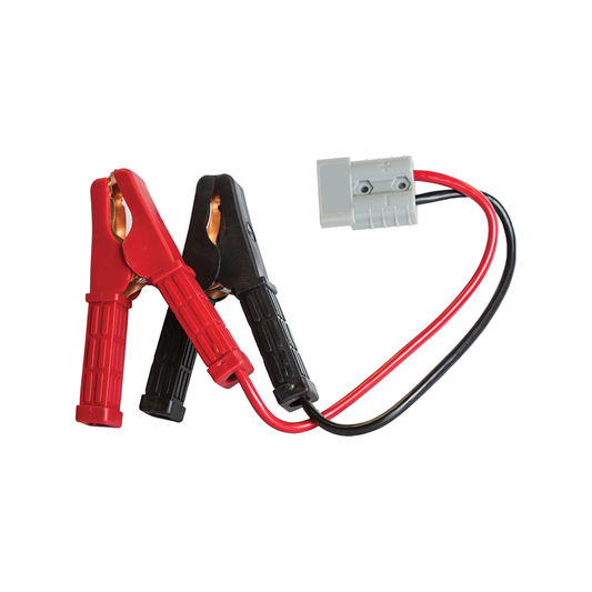 Kt Solar HD Connector 50A to Battery Clamps KT70561 - 300mm - Black - 200A Insulated Clamps - Auzzistore