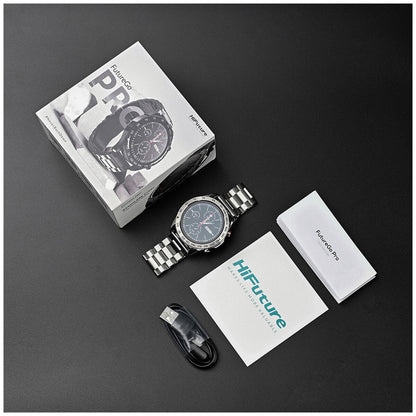 HiFuture FutureGo Pro Classic Stainless Steel Smart Watch Silver FUTUREGOPRO-SILVER