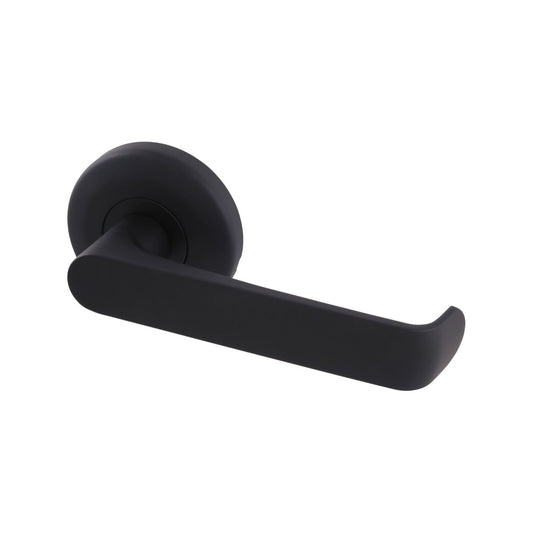 Gainsborough Neue Telo Passage Lever Set - 138mm x 65mm - Matt Black - Easy Grip - Auzzistore