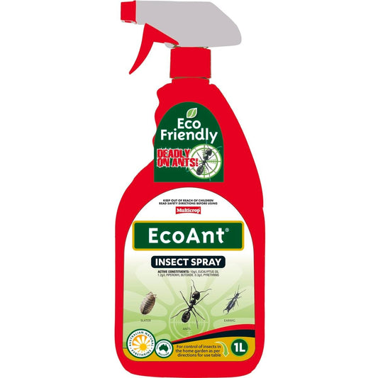 Multicrop Ecoant Insect Spray - 1l - Plastic Bottle - Natural Eucalyptus - Auzzistore