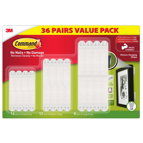 Command Picture Hanging Strip 36 Pack - Auzzistore