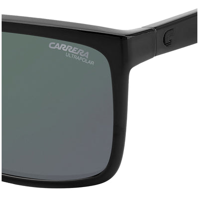 Carrera 8055/S Men’s Polarised Sunglasses Black Polyamide Grey Lenses