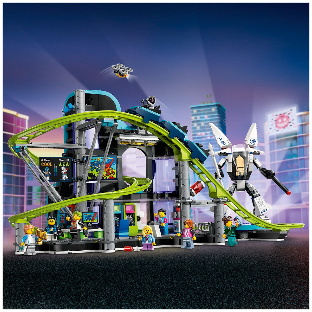 LEGO City Robot World Roller-Coaster Park 60421