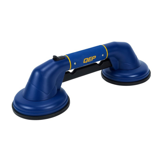 QEP ProMAXGrip Double Suction Cup - 80kg Holding Power - 120mm x 340mm - Black/Yellow - Auzzistore