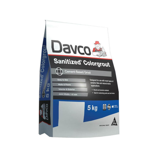 Davco Colorgrout - 5kg - Cement Based - Mould Resistant