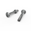 Zenith Cup Head Bolt - 10mm x 75mm - 4.6 Grade Steel - Hot Dipped Galvanised