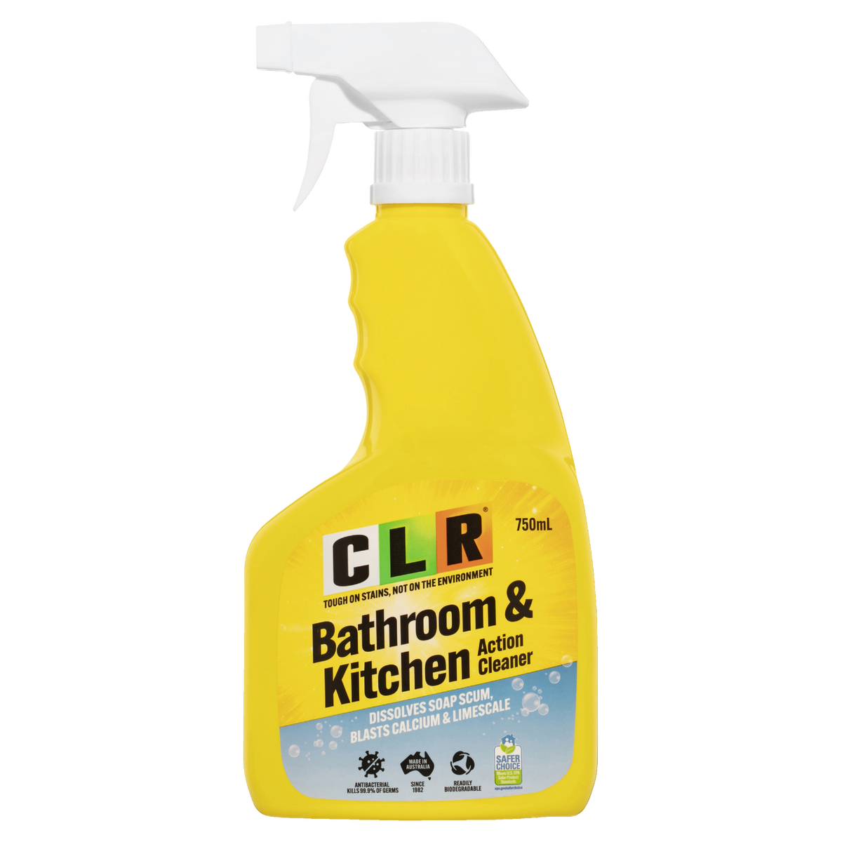 CLR Bathroom and Kitchen Cleaner - 750ml Liquid - Antibacterial - Non ...