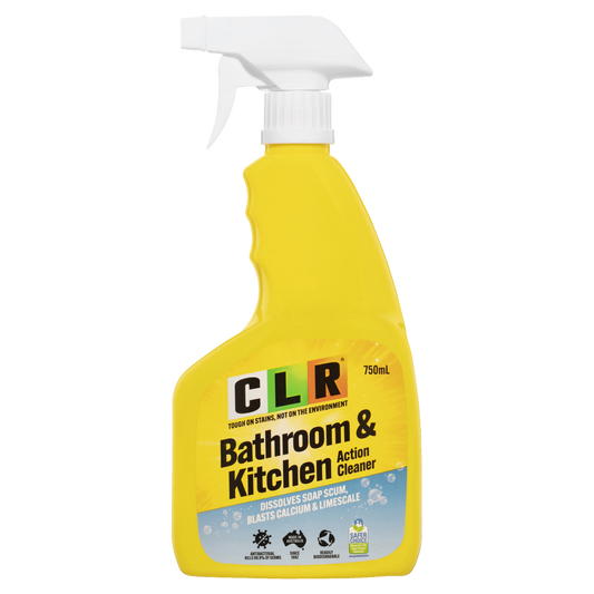 CLR Bathroom and Kitchen Cleaner - 750ml Liquid - Antibacterial - Non-Toxic