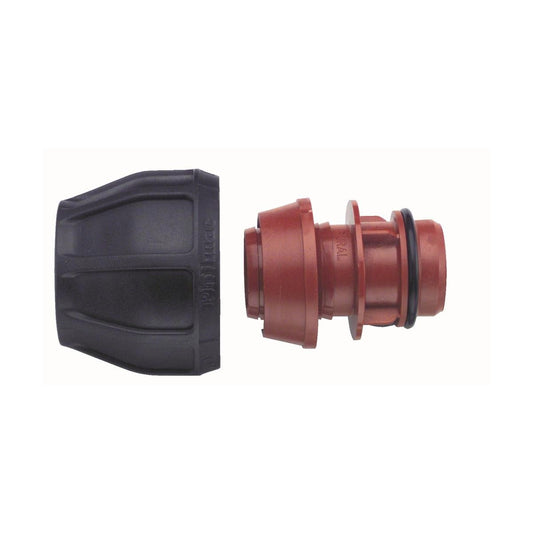 Philmac Rural Nut Conversion Assembly - 40mm x 1 1/2 - Black - Auzzistore