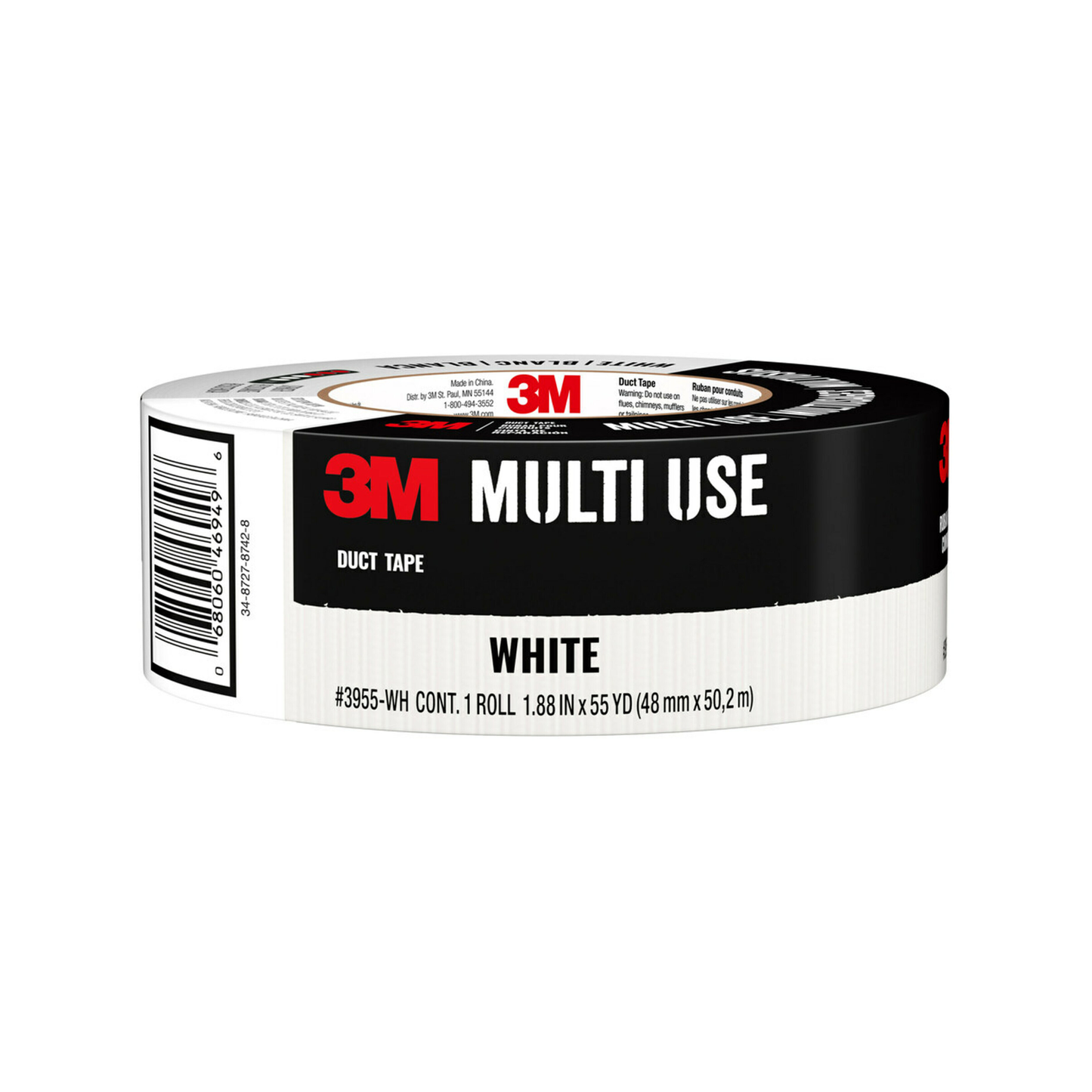 3M 48mm x 50.2m White Duct Tape
