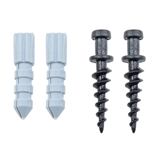 Everhang 30kg Heavy Duty Picture Hanging Screw Set 2 Pack - Black - 8mm x 40mm