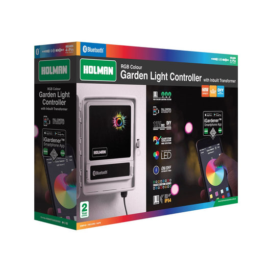 Holman RGB Colour Bluetooth Garden Light Controller 60W Durable Easy Install