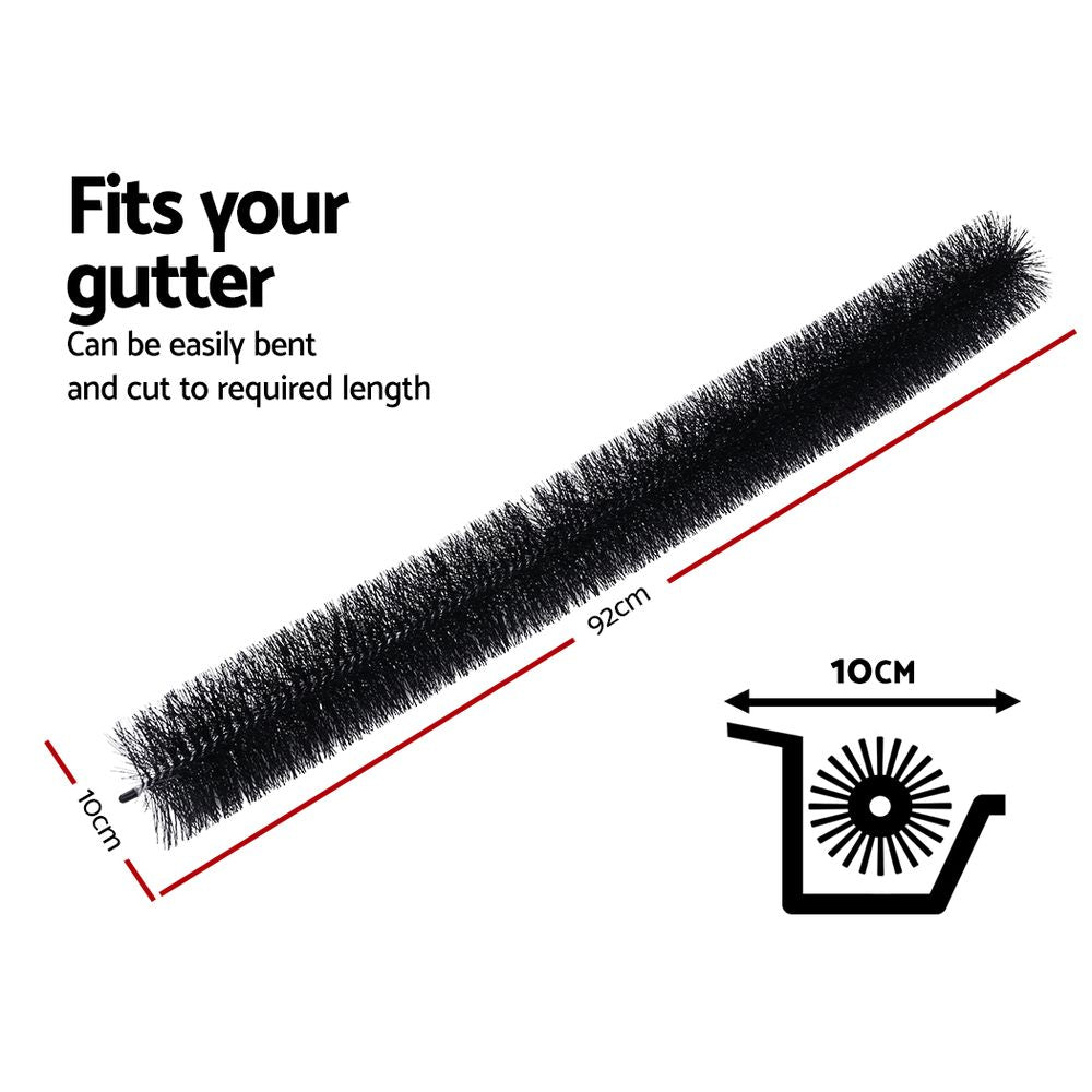 24 Pcs Gutter Brush Guard 100mm X 22m Length Leaf Twigs Filter Home Garden | Auzzi Store