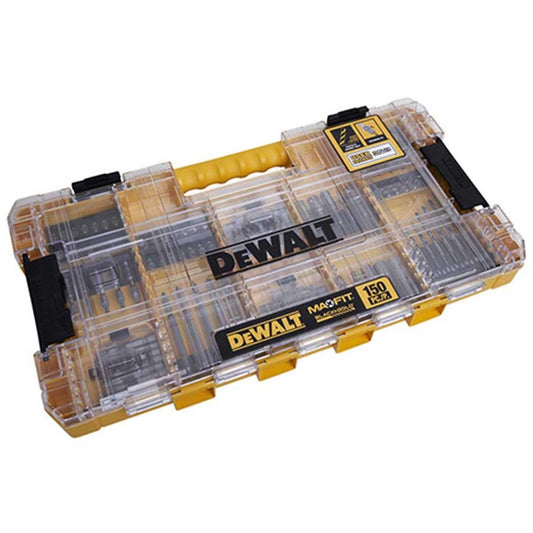 DeWALT Toughgrip 150-Piece Screwdriving Bit Set with Tough Case Storage System, Maxfit Impact Rated Bits, Magnetic Bit Holder - Auzzistore
