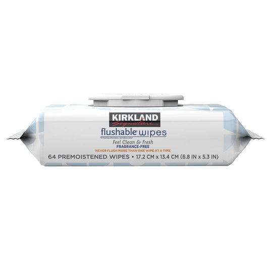 Kirkland Signature Flushable Wipes 2 x 640 Count – view 2