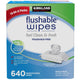 Kirkland Signature Flushable Wipes 2 x 640 Count – view 4