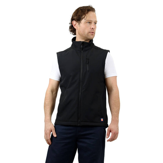 Citeco Black Soft Shell Vest 2XL - Fleece Lined - Full Zip - Durable – view 2