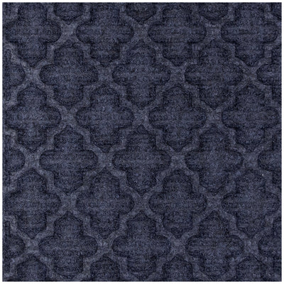 STEPGUARD Door Mat 61cm x 91cm Charcoal Cobalt  Blue