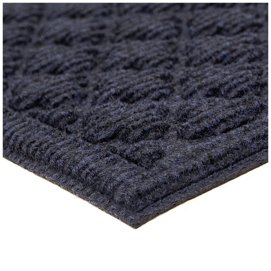 STEPGUARD Door Mat 61cm x 91cm Charcoal Cobalt Blue – view 2