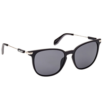 Adidas OR0074 Men's Round Sunglasses - Matte Black with Smoke Lenses