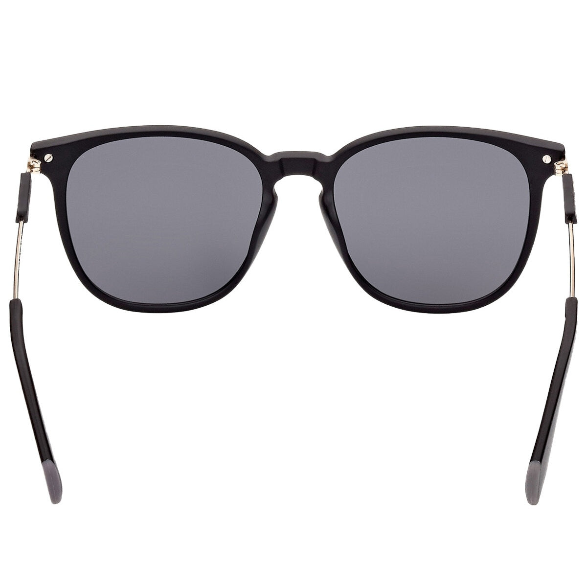 Adidas OR0074 Men's Round Sunglasses - Matte Black with Smoke Lenses