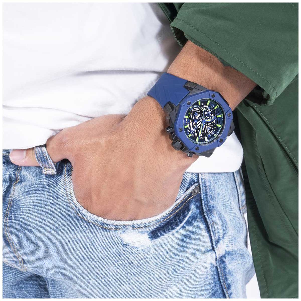 GUESS Blue Formula Silicone Men's Watch GW0579G3