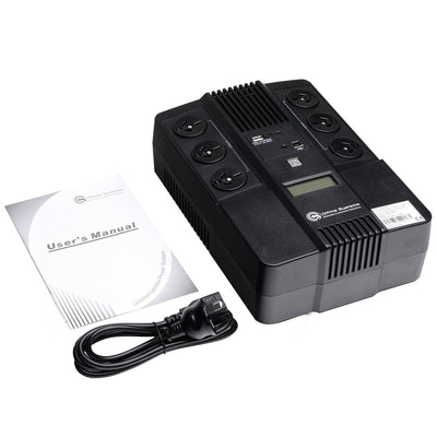 Uptime BT800-AVR LCD 800VA 480W Line-Interactive UPS Powerboard Black