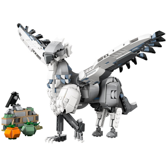LEGO Harry Potter Buckbeak 76427 Hippogriff Toy with Posable Figure, Hagrid’s Yard, 2 Pumpkins, Bird Figure - Auzzistore