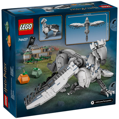 LEGO Harry Potter Buckbeak 76427 Hippogriff Toy with Posable Figure, Hagrid’s Yard, 2 Pumpkins, Bird Figure