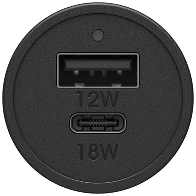 OtterBox 30W Dual Port Premium Car Charger Black