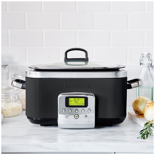 GreenPan Slow Cooker 6L CC005723-003 Black – view 2 - Auzzistore