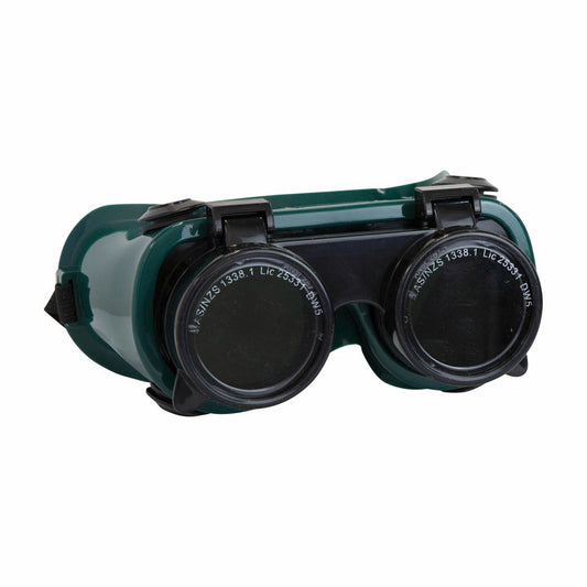 Bossweld Shade 5 Gas Welding Flip Up Goggles - 175mm - Lightweight - Comfortable Fit - Auzzistore