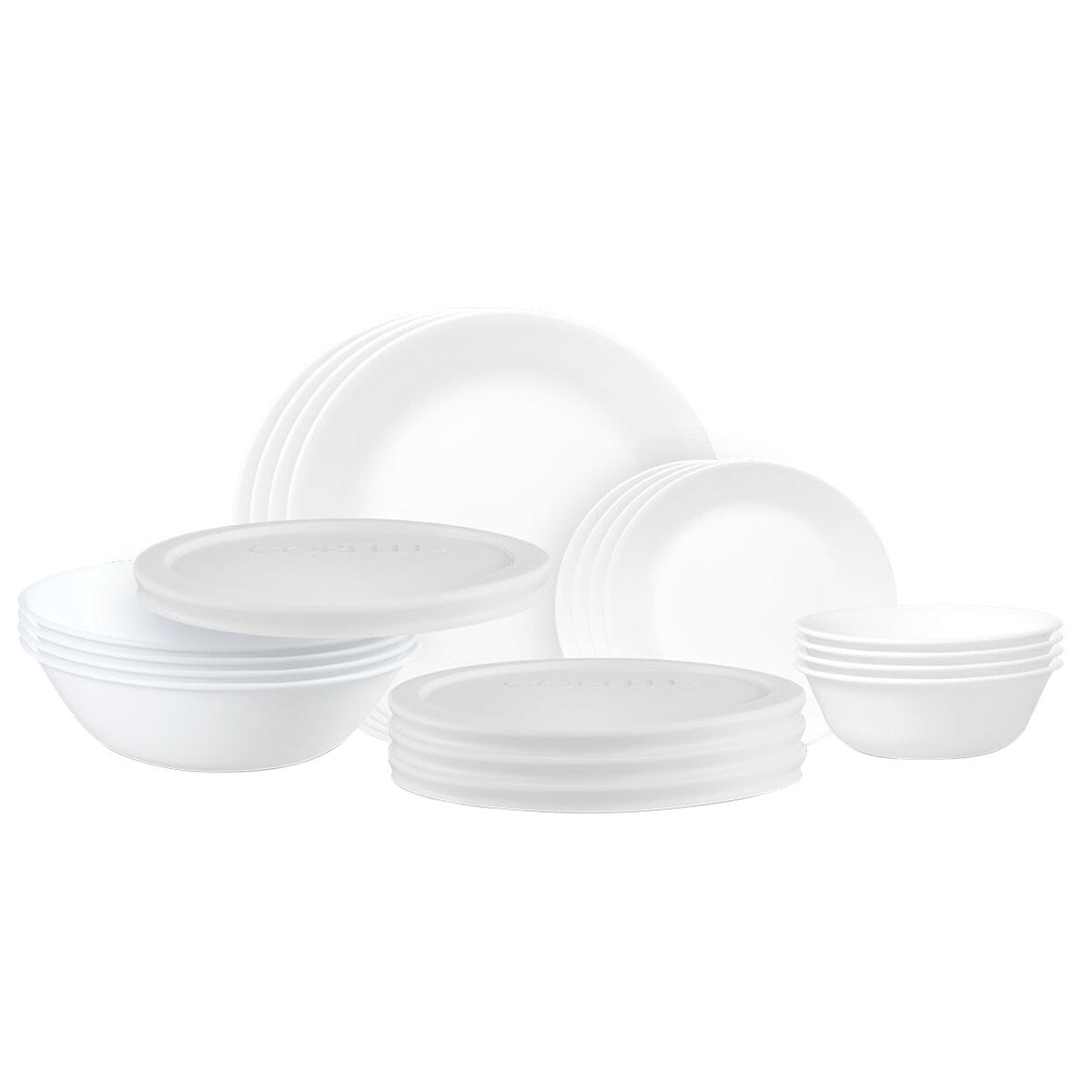 Corelle Classic White Dinnerware Set 20 Piece