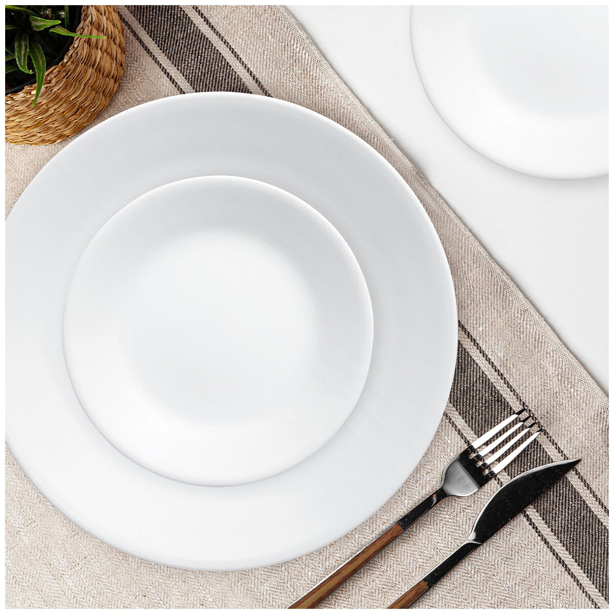 Corelle Classic White Dinnerware Set 20 Piece