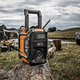 AEG 18V 240V Hybrid Bluetooth Jobsite Radio - Skin Only - IP64 Rated - Compact Design