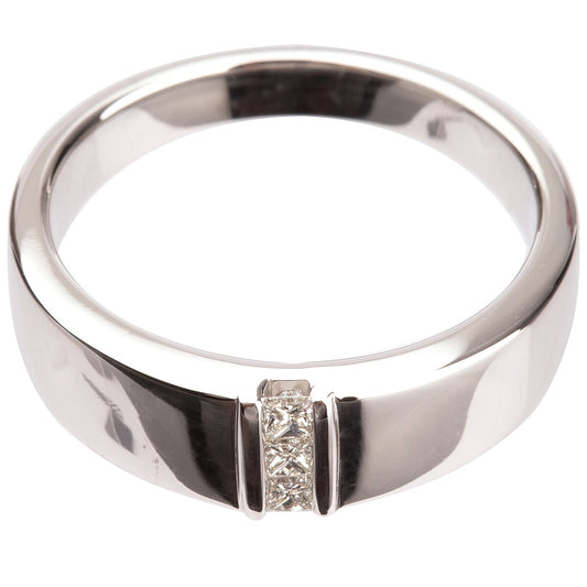 Platinum 0.15 ctw Diamond Men's Ring – view 2
