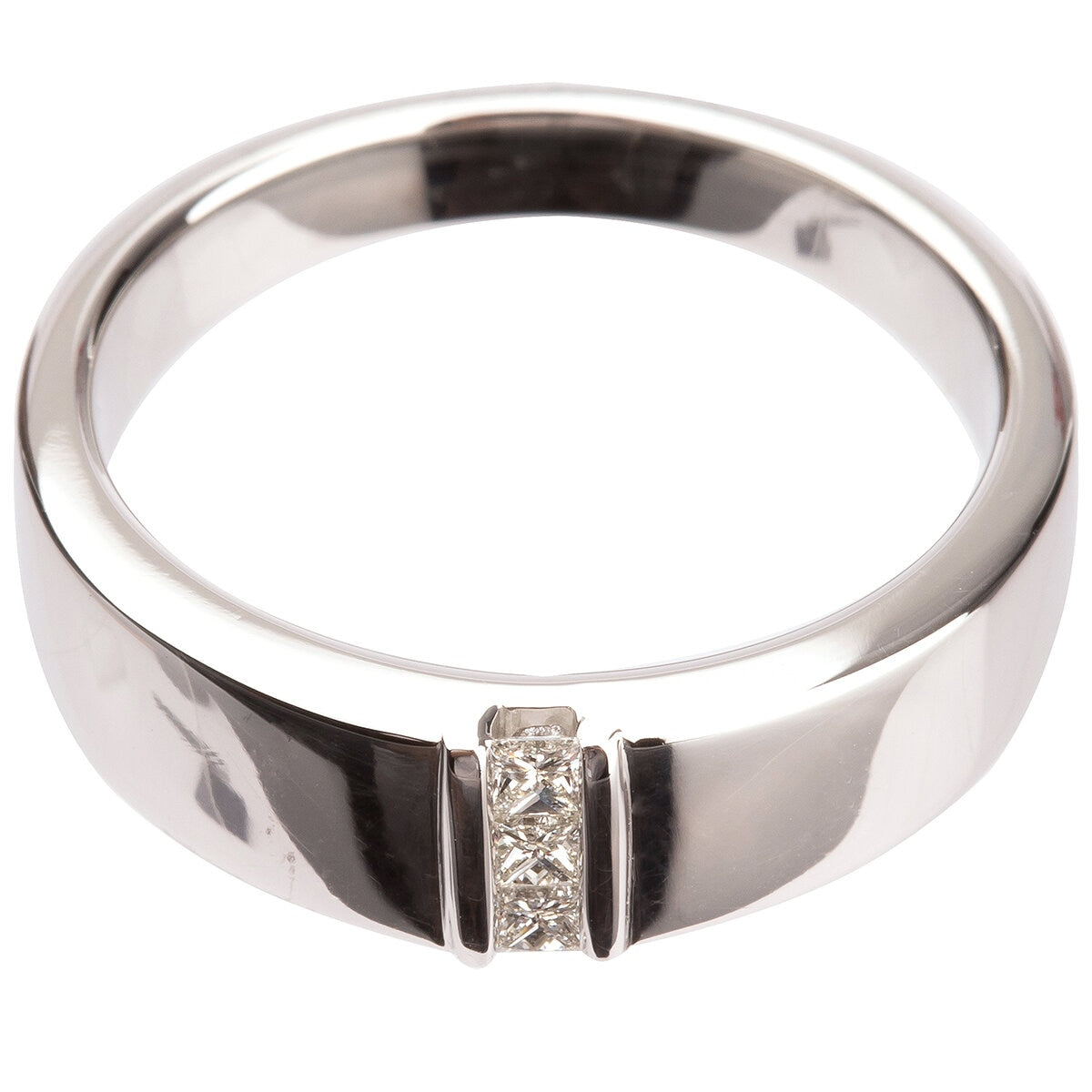 Platinum 0.15 ctw Diamond Men's Ring