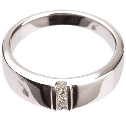 Platinum 0.15 ctw Diamond Men's Ring