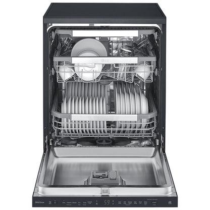 LG QuadWash Freestanding Dishwasher XD3A15MB Matte Black Auto Open Drying