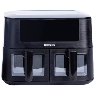 GreenPan Bistro 2 Basket Dual Zone Air Fryer 4+4L 1800W CC008077-001 Black