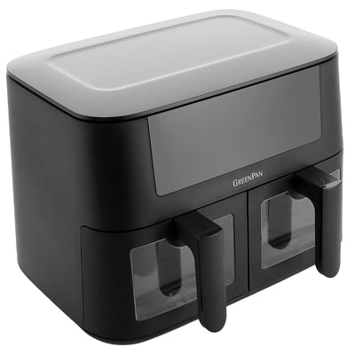 GreenPan Bistro 2 Basket Dual Zone Air Fryer 4+4L 1800W CC008077-001 Black