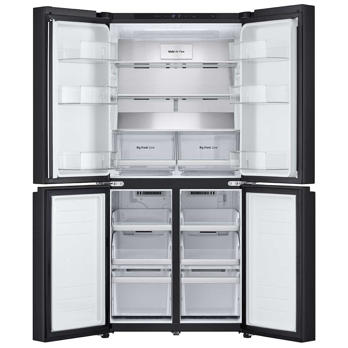 LG 530L Slim French Door Fridge Matte Black GF-B505MBL