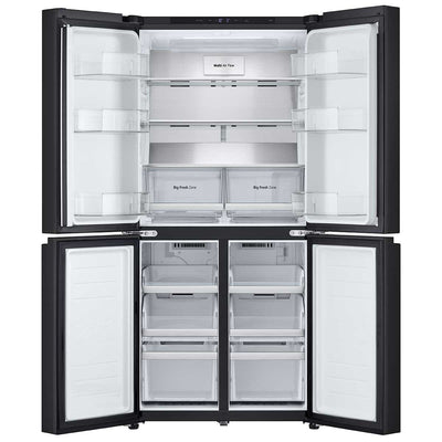 LG 530L Slim French Door Fridge Matte Black GF-B505MBL