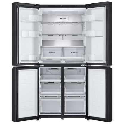 LG 530L Slim French Door Fridge Matte Black GF-B505MBL